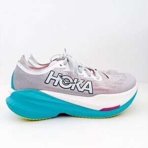 HOKA Women's Mach X 2 frost / electric aqua